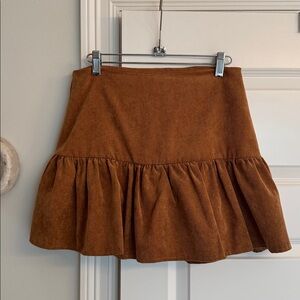 Glam Brown Mini Skirt